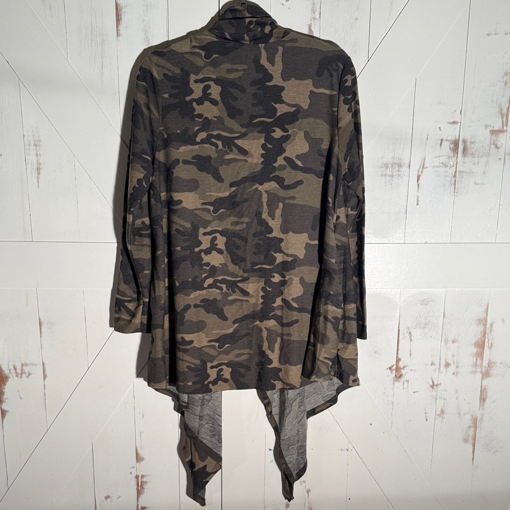 Annabelle Camouflage Open Front Cardigan - Picture 6 of 7